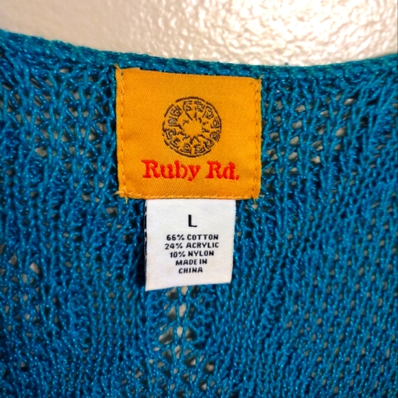 Ruby Rd  Open Sweater/Jacket - Picture 5 of 6